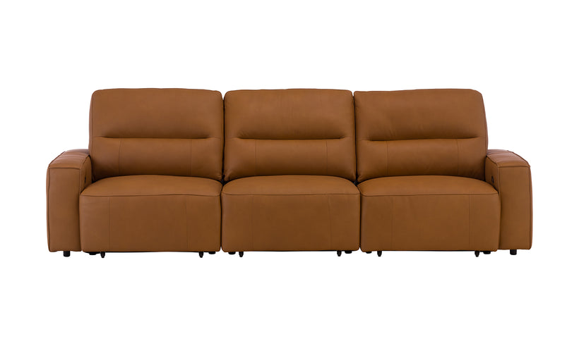 Slide 3-Piece Leather Sectional
